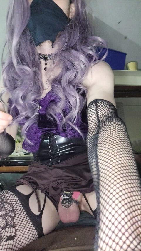 breath play chastity feminization sissy sissy slut trans-sissy-porn clip