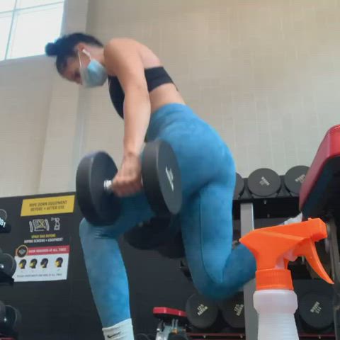 amateur big ass blue eyes brunette college fitness gym natural tits pawg thighs clip