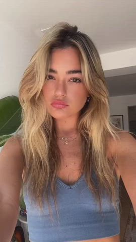 bikini blonde smile clip