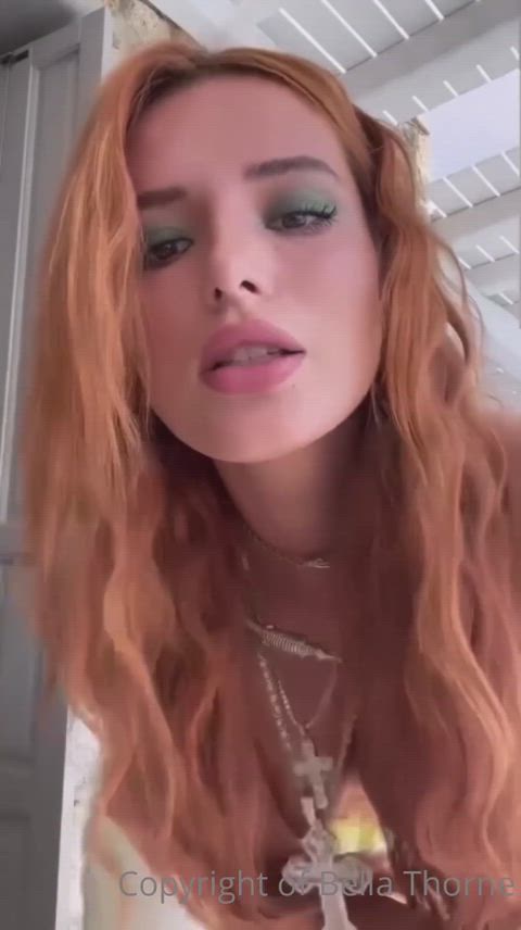 bella thorne celebrity redhead clip