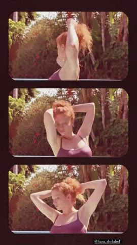 Bikini Cleavage Redhead clip