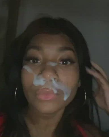 Amateur Cum Facial clip