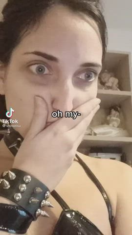Domme Goth TikTok clip