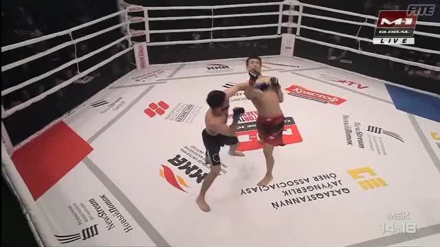 Abylaikhan Kadyrzhan with a win at M-1 Challenge 101
