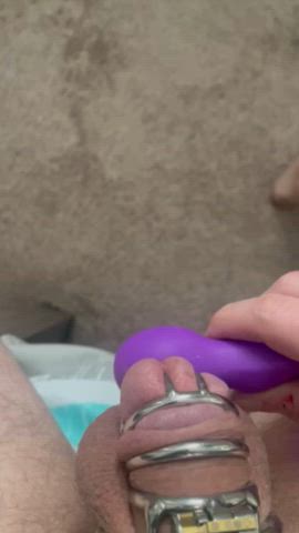 chastity cumshot ruined orgasm clip