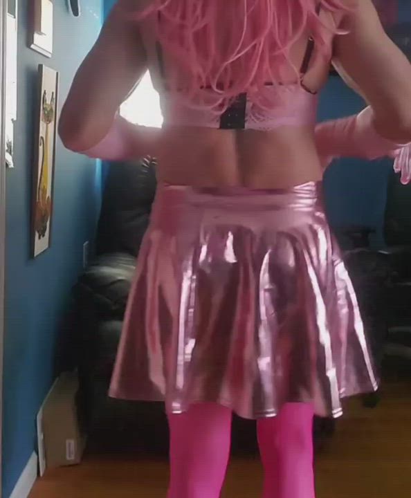 Ass Cock Crossdressing Knickers Skirt Smacking Stockings Trans clip