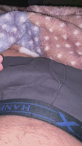 Cock Masturbating Underwear clip
