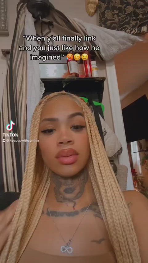 latina ebony tiktok lips clip