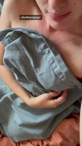 Titty reveal from bed