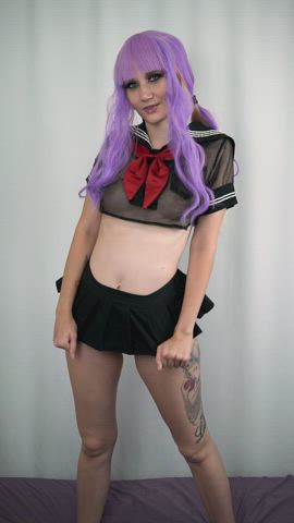 amateur cosplay flashing pussy shaved pussy teen tiktok upskirt clip