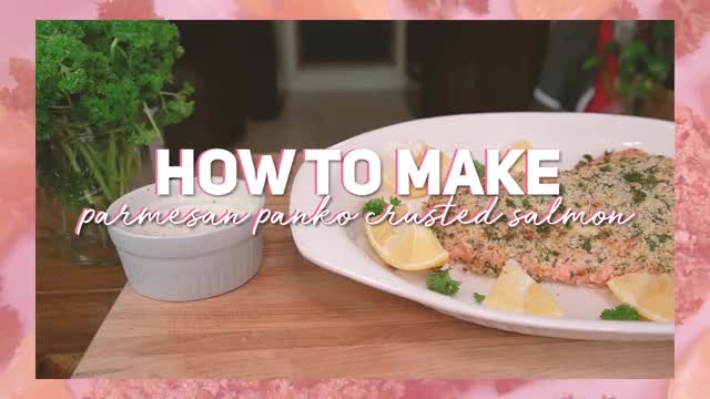 How to make Parmesan crusted salmon feat. Sass! [full video is 13 mins]