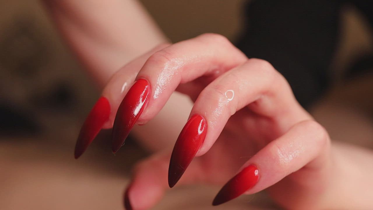 New spicy video available on ManyVids! Is cum a good nail polish?