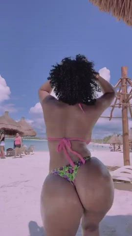 African American Beach Ebony clip