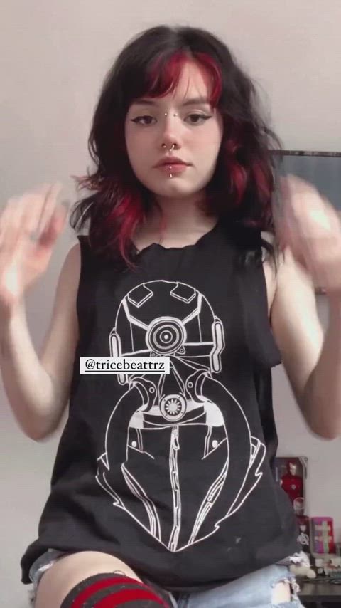 armpit armpits brunette pale petite tattooed e-girls legal-teens clip