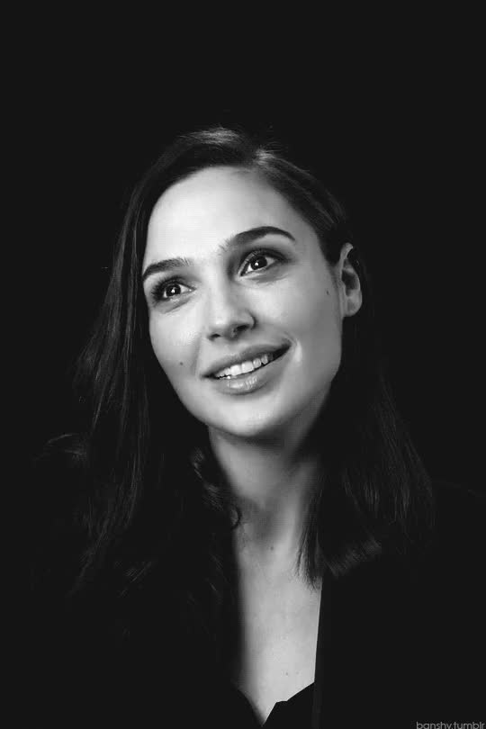Gal licking her lips