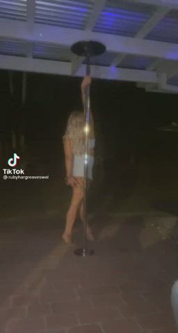 Flashing Pole Dance TikTok clip