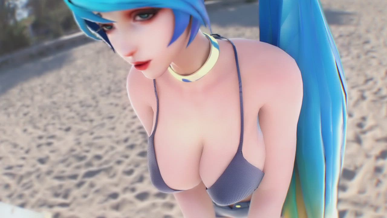Sona takes a pounding at the beach [ Glory_to_God ]