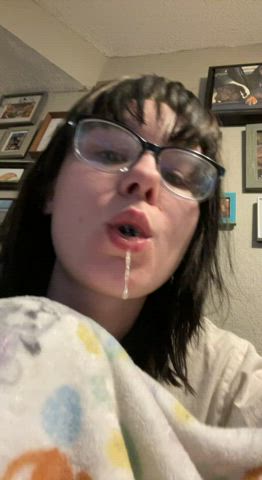Drooling Spit Wet Glasses clip