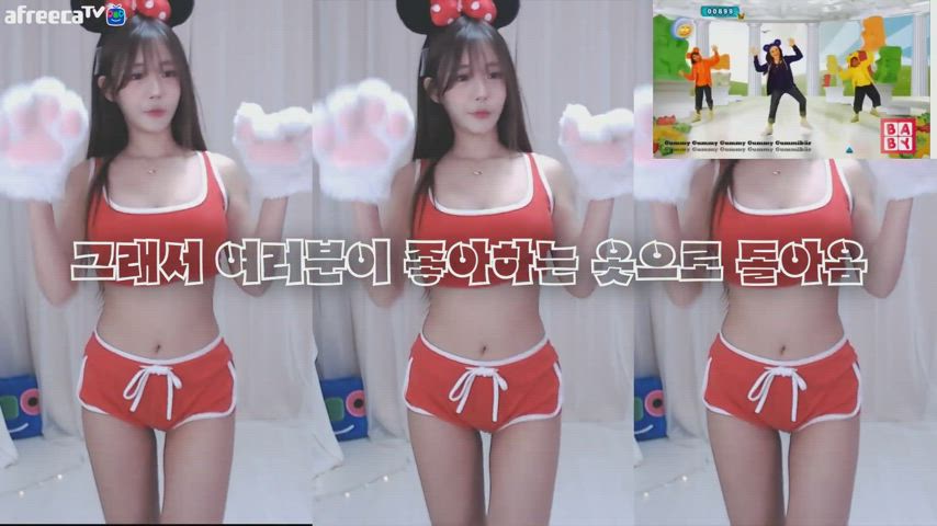 asian cute korean model clip