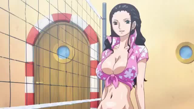 One Piece Gold  Film Episode 0 - robin cleavage tits