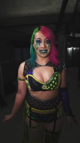 Asuka looking very busty