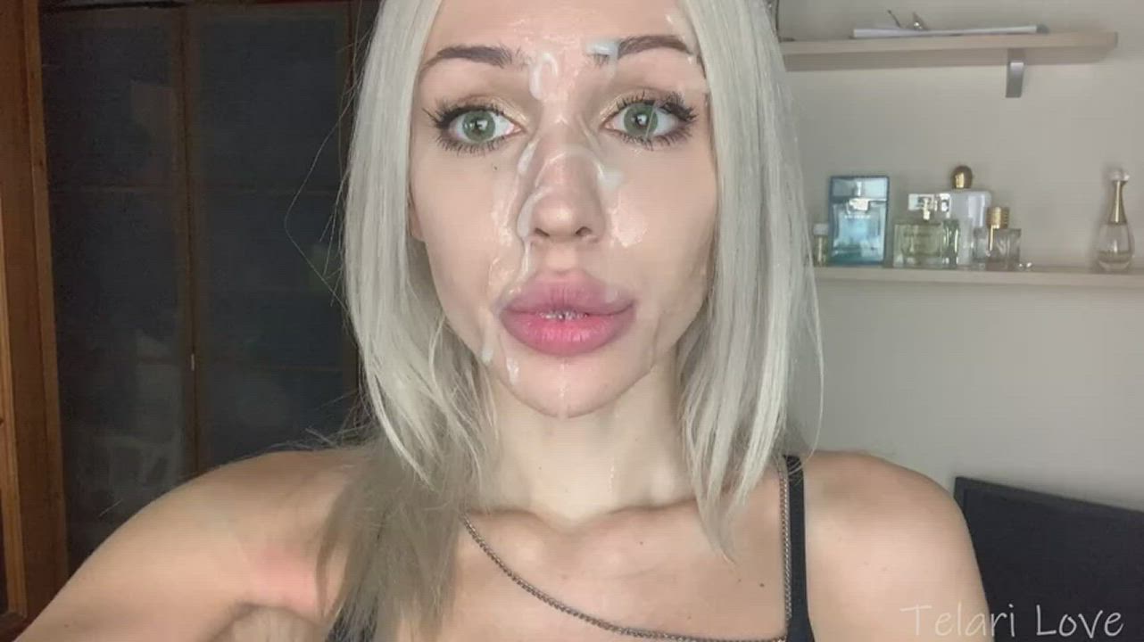 Babe Blonde Cam Cum Cum In Mouth Cute Facial Telari Love Porn GIF by camempiree
