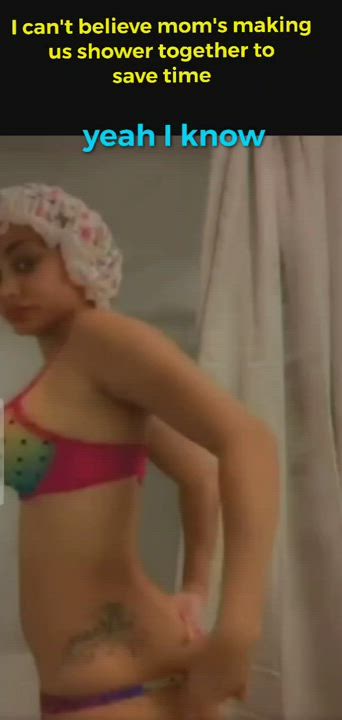 Big Ass Ebony Shower clip