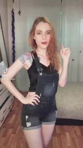 Natural Tits Nude Redhead Small Tits Tattoo TikTok clip