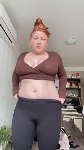 Good morning, your chubby redhead MILF is ready for you