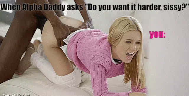 sissies always want it harder