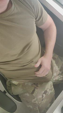 big balls big dick jerk off male masturbation military solo clip