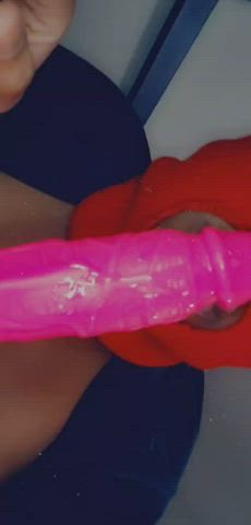 Balls Sucking Blowjob Dildo Solo Spit clip