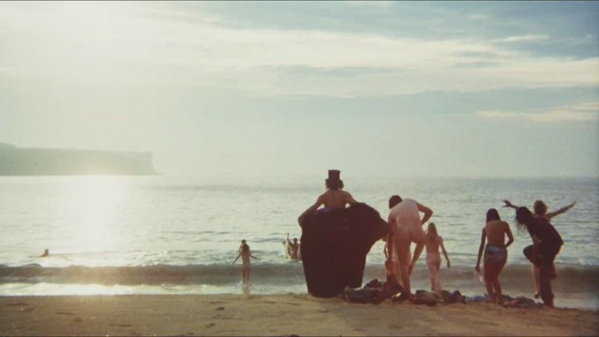 Sweet group skinny-dipping scene in a biker film (Stone (AU1974))