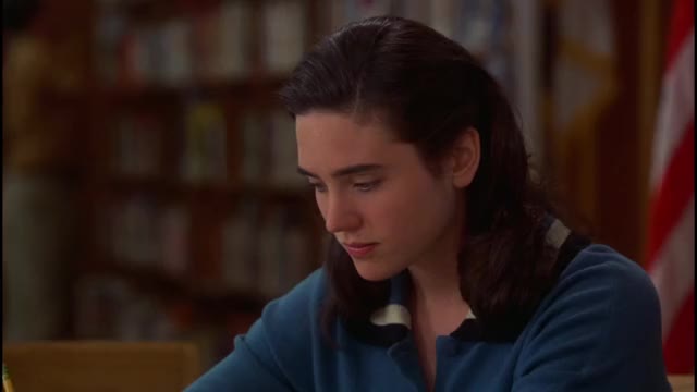 Jennifer Connelly - Inventing the Abbotts - panties, up-skirt scene