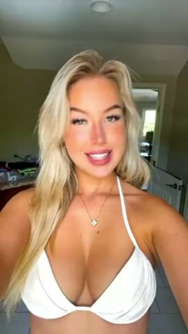 big tits bikini blonde tiktok white girl bikinis clip