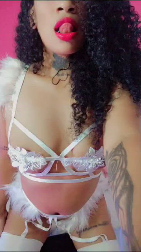 ebony latina lingerie milf non-nude seduction sensual clip