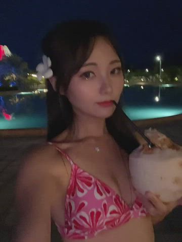 asian bikini cute korean model clip