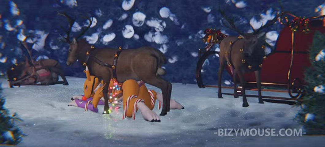 Animation Christmas Doggystyle Sex clip