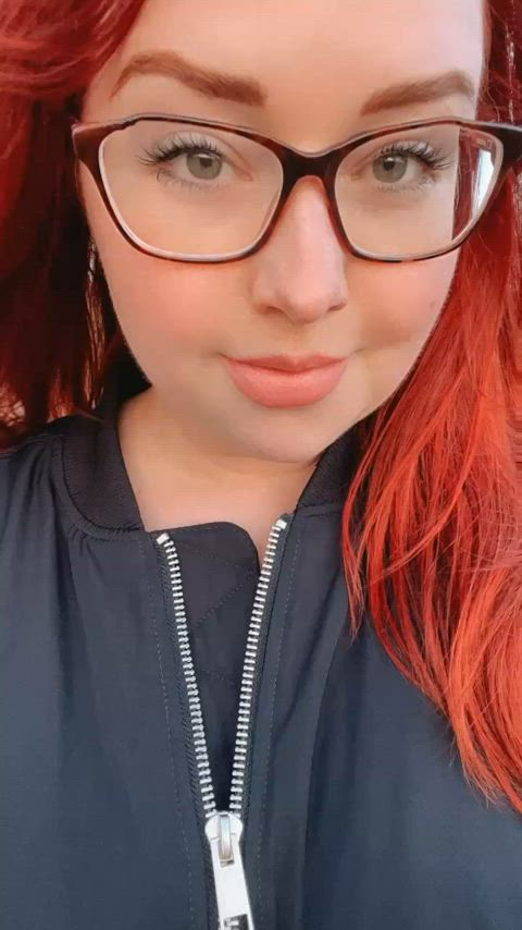 bra british cleavage cute glasses outdoor redhead strip stripping striptease clip