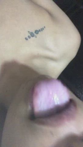 cum in mouth face fuck latina lips submissive tongue fetish clip