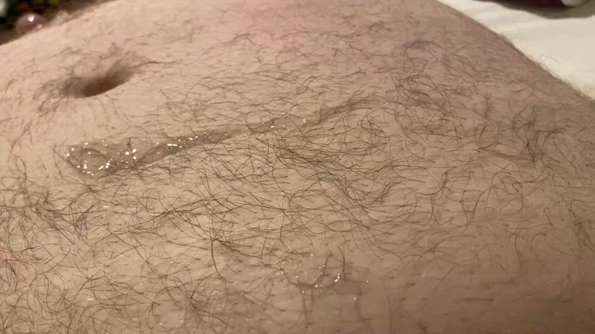 belly button chubby cum cum covered fucking hairy hairy chest belly clip