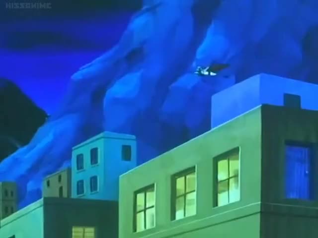 Gatchaman Leaping across buildings