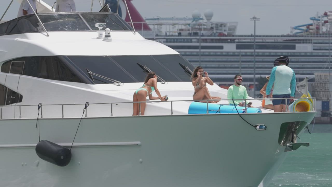 A boat ride helps to boost her Instagram account