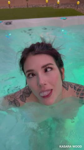 Ahegao Babe in Pool by kibaloth5