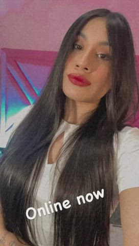 College Colombian Eye Contact Kissing Latina Lips Long Hair Piercing Teen clip