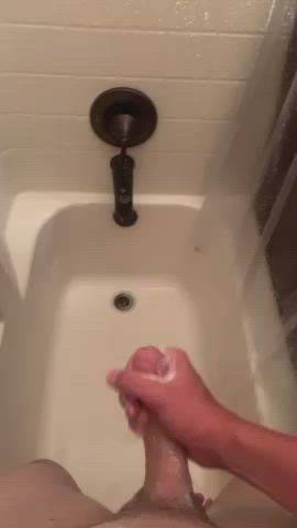 Cumshot Quickie Shower clip