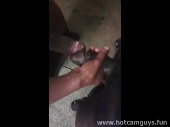 Black Guys Cum on Each Others Cock
