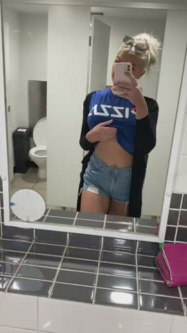 Big Tits College Huge Tits Natural Tits Public Selfie Student Topless clip