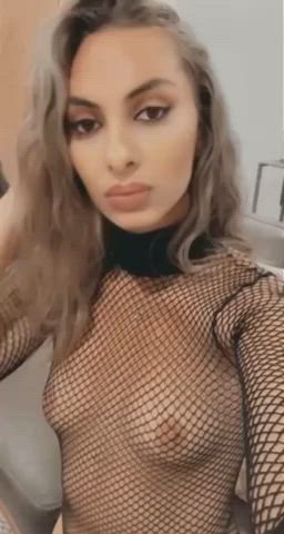 cute fishnet girls clip