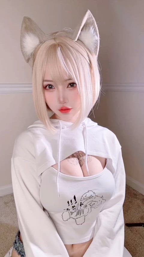 asian cosplay model clip